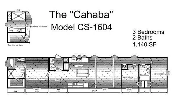The Cahaba CS-1604 Single Wide by Timber Creek thumbnail 1