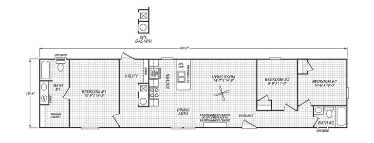 Floor plan for Valu Maxx Premier 16683E