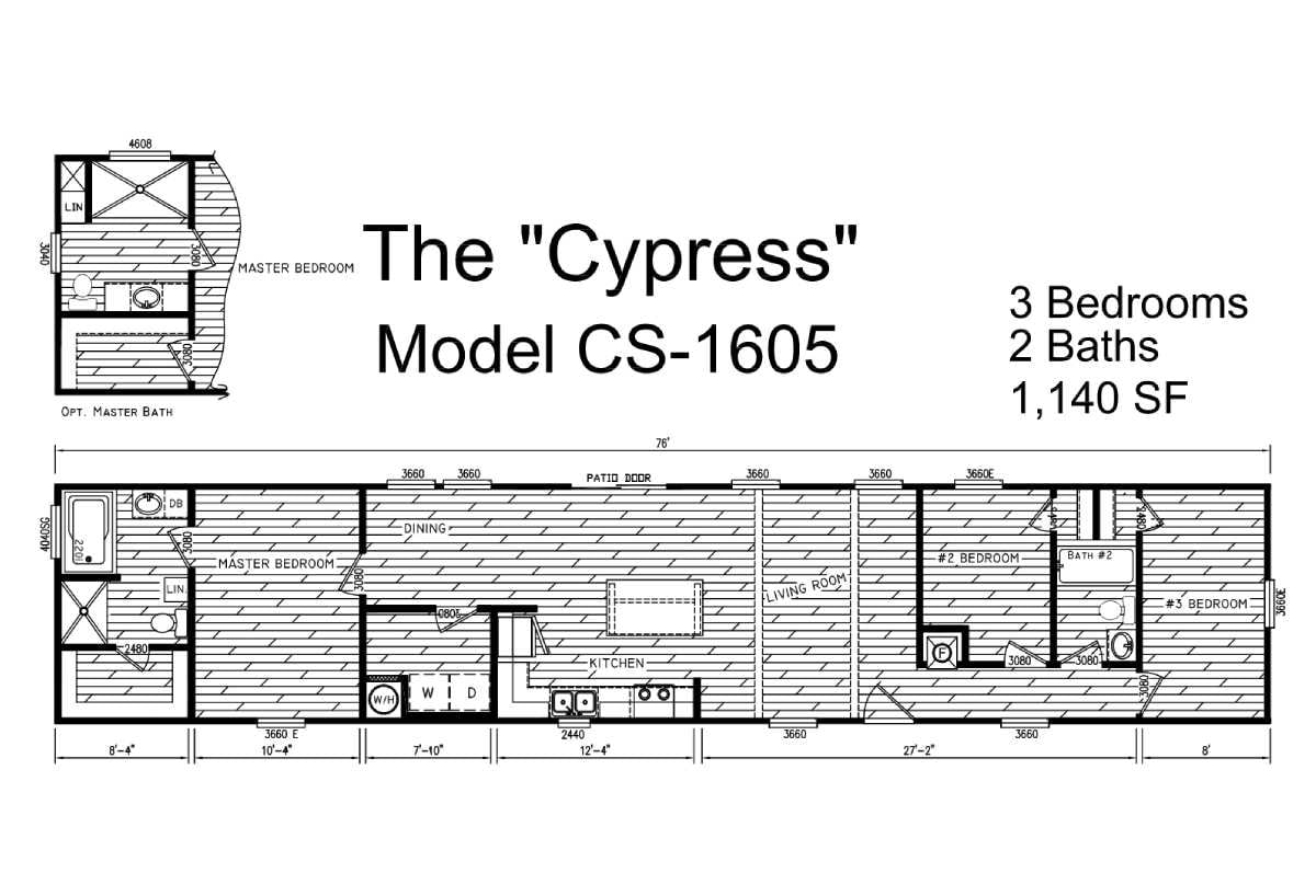 Floor plan for The Cypress