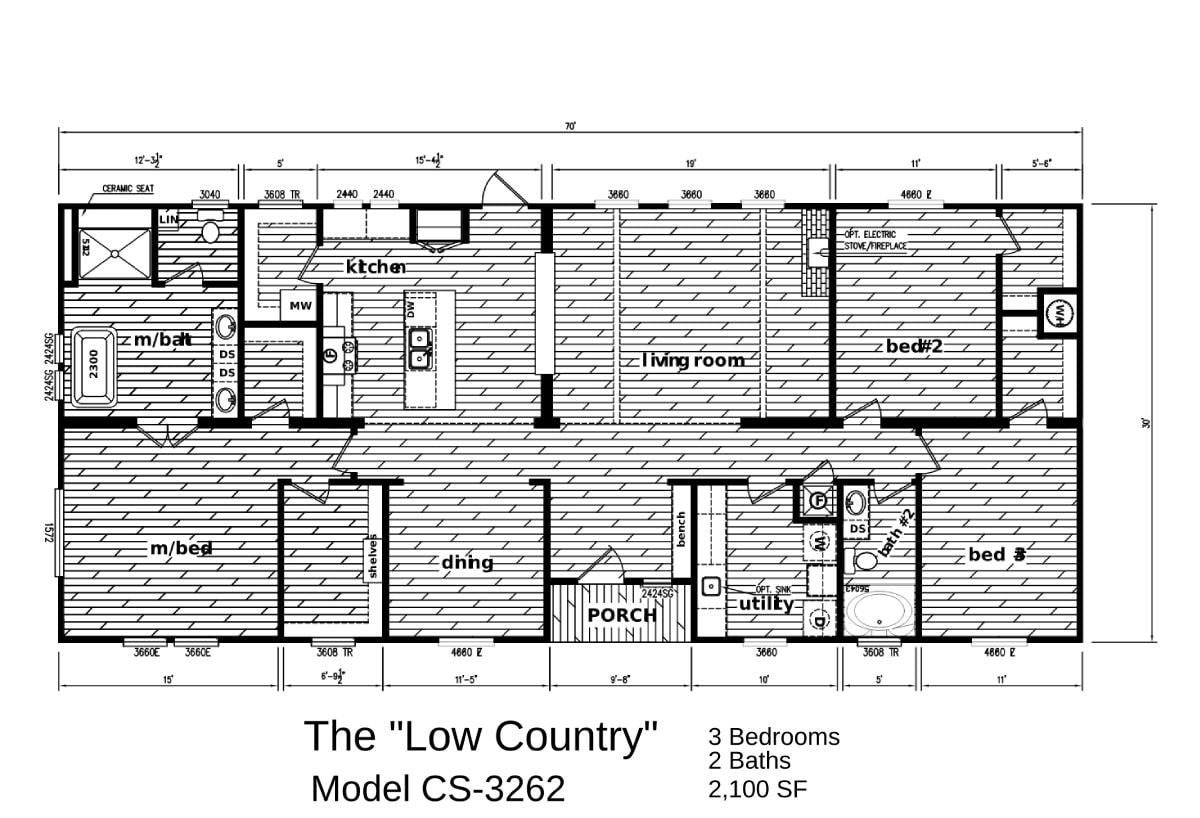 Floor plan for The Low Country