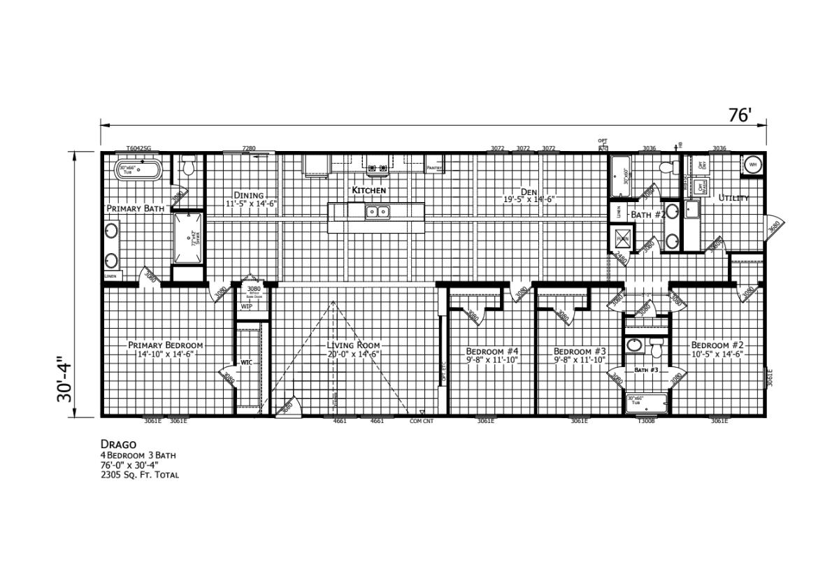 Floor plan for Drago