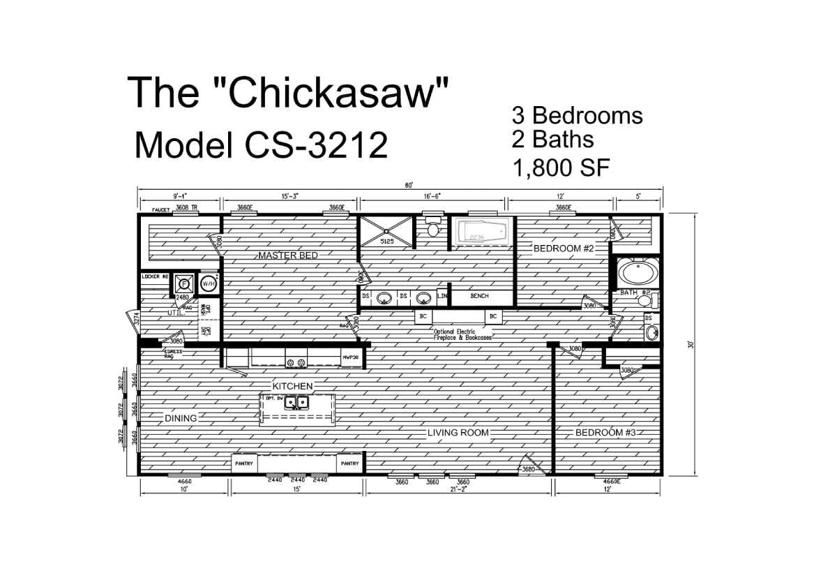 Floor plan for The Chickasaw