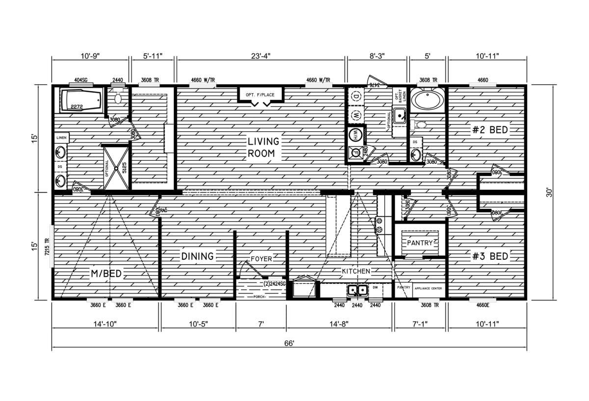 Floor plan for The Willow Oak