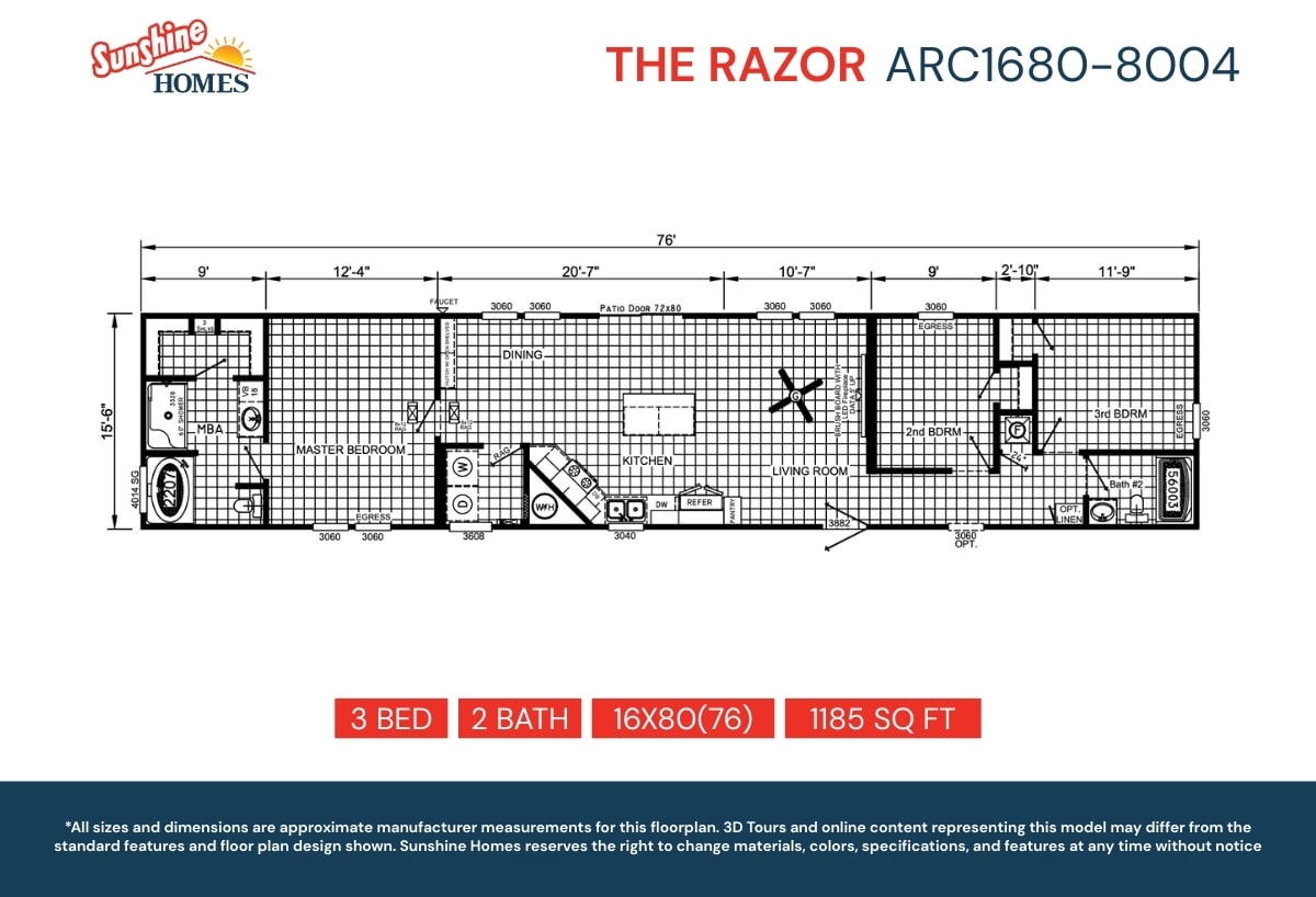 Floor plan for The Raizer