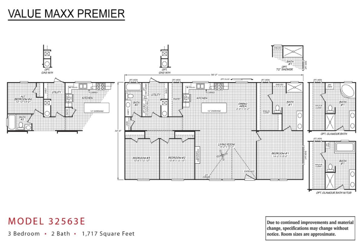 Floor plan for Valu Maxx Premier 32563E