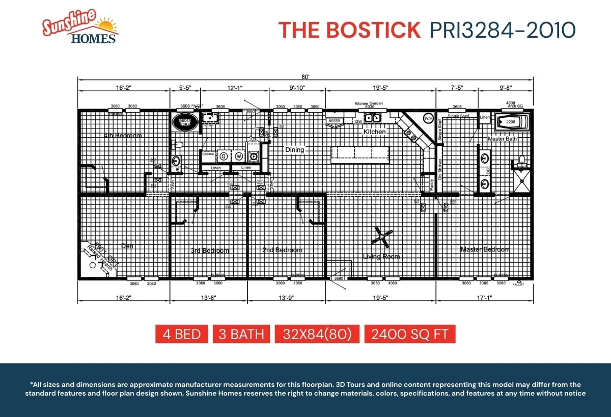 The Bostick PRI3284-2010 Double Wide by Sunshine Homes thumbnail 6