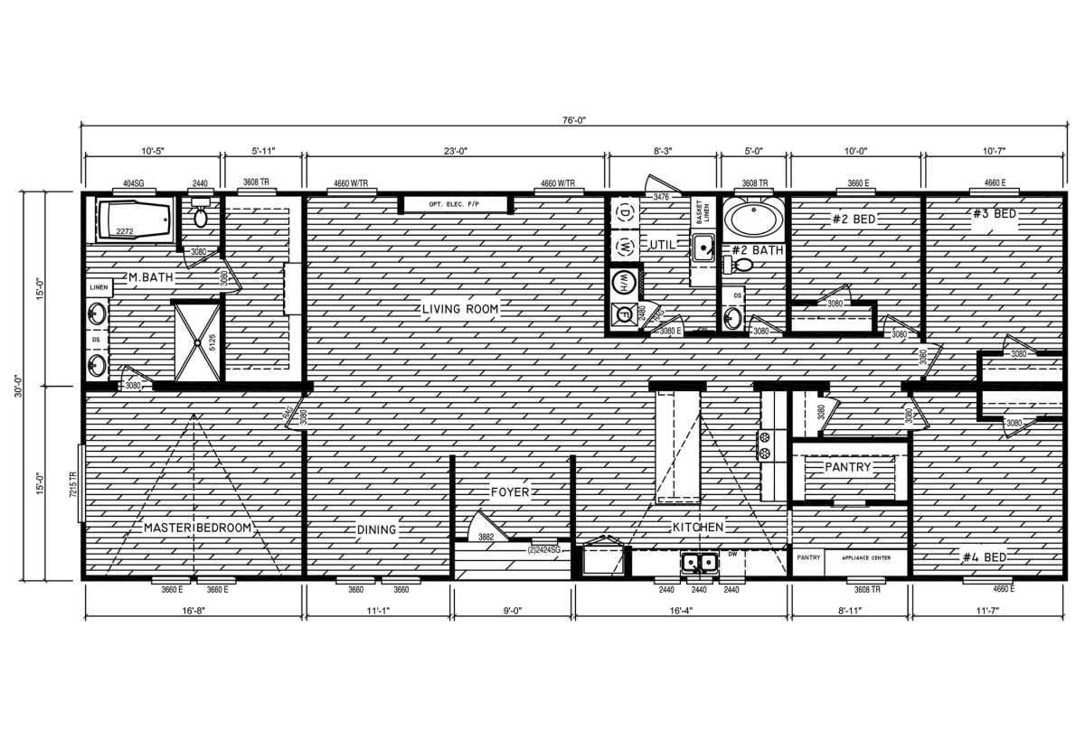 Floor plan for The Willow Oak Extra