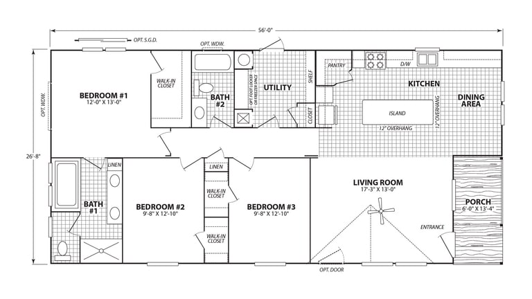 Floor plan for Verde Ranch 28563N