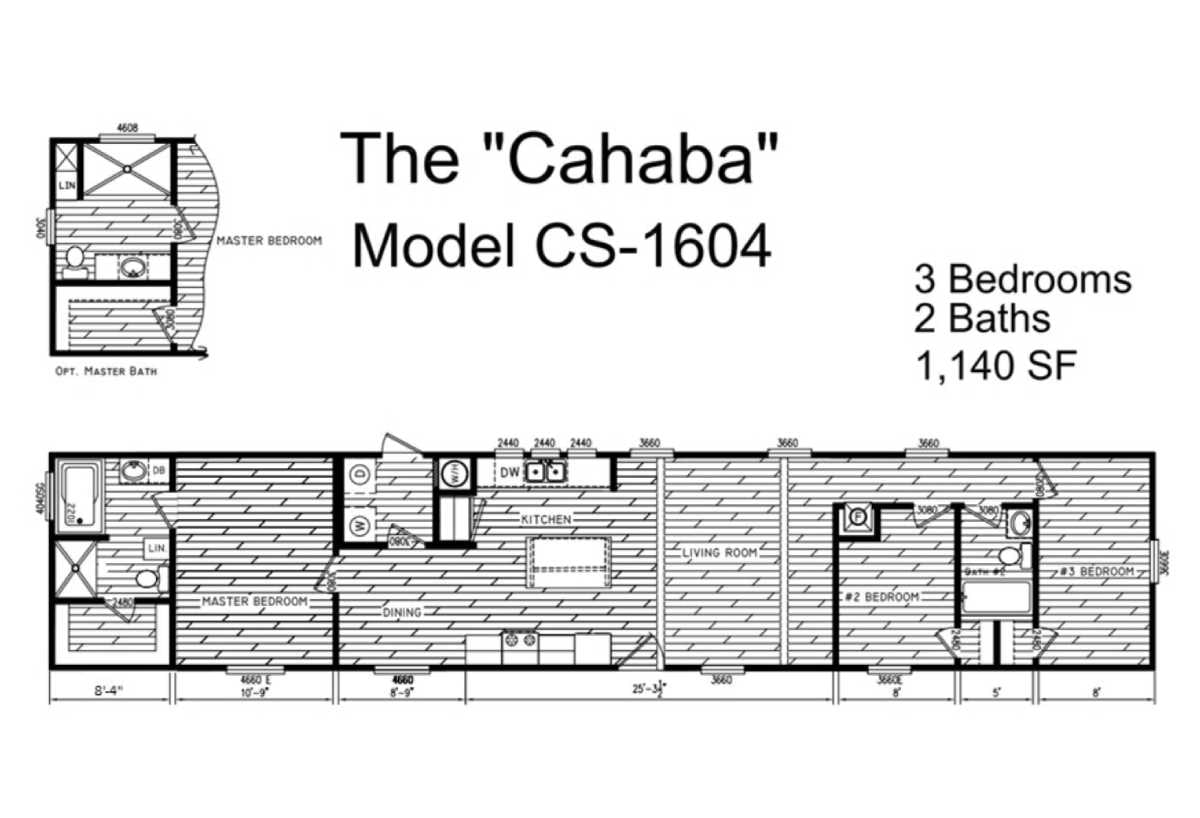 Floor plan for The Cahaba