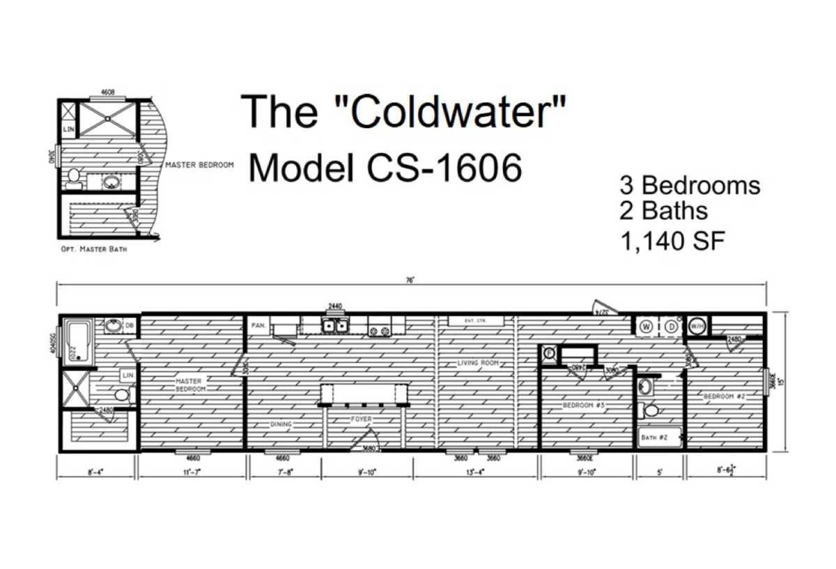 Floor plan for The Coldwater
