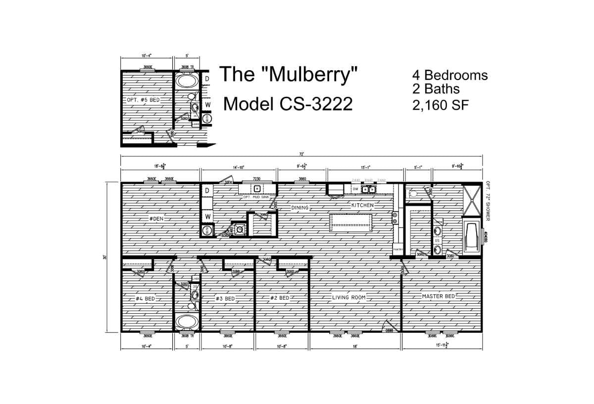 Floor plan for The Mulberry
