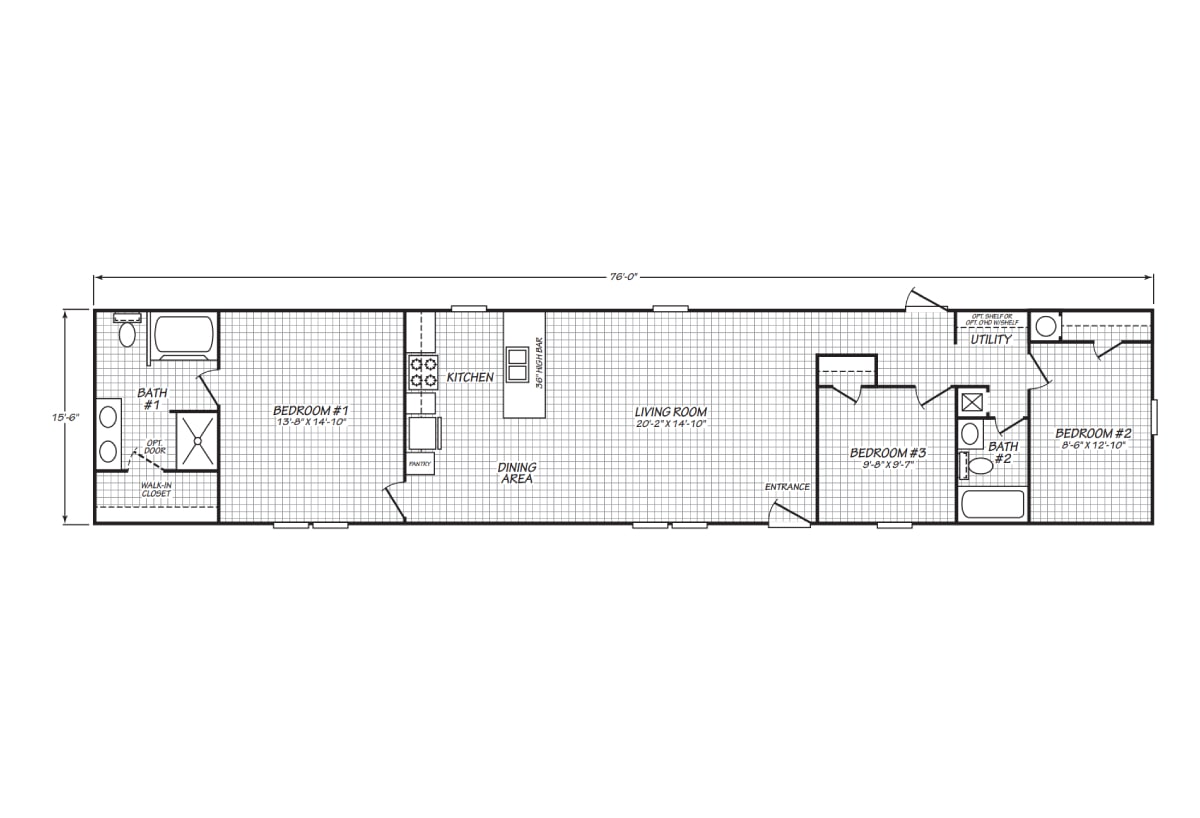 Floor plan for ValuHomes Limited 16763V