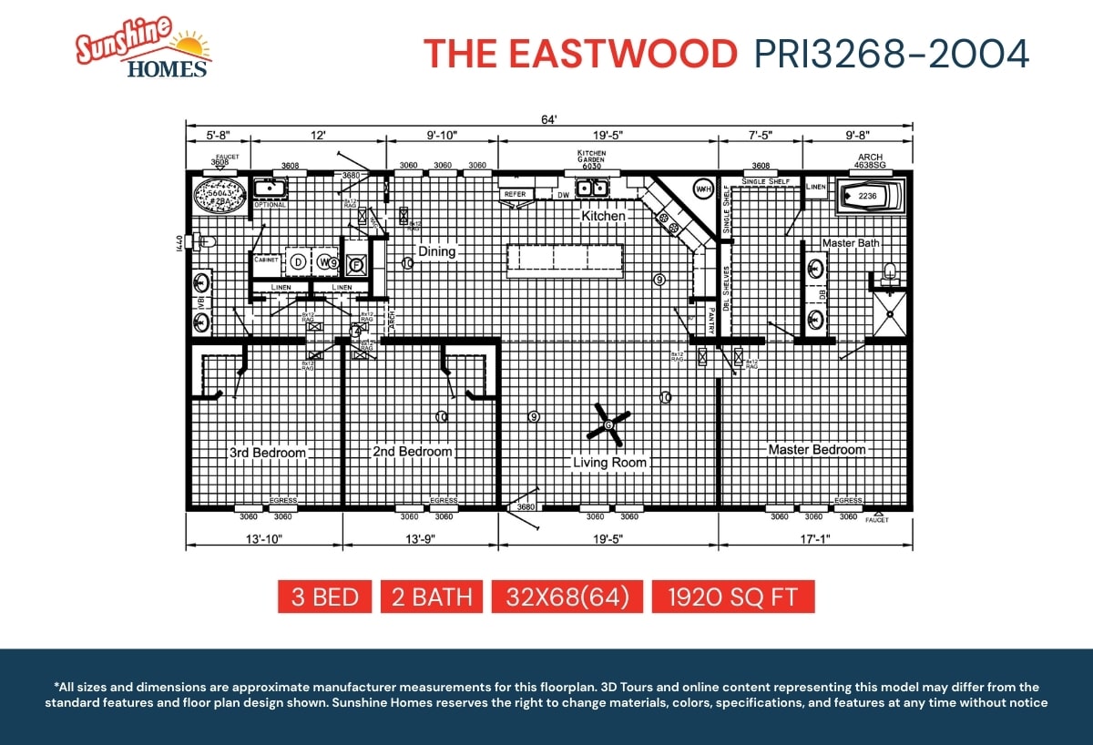 Floor plan for The Eastwood