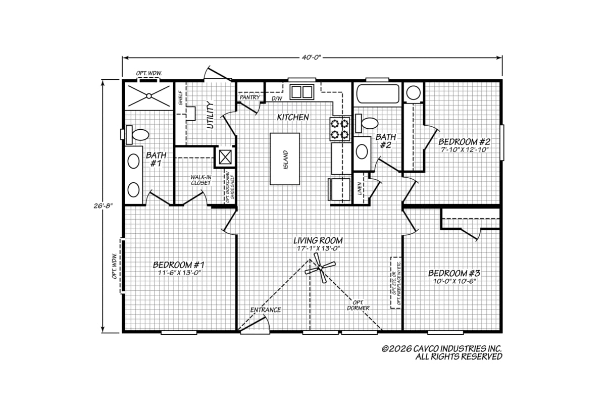 Floor plan for Verde Ranch 28403N