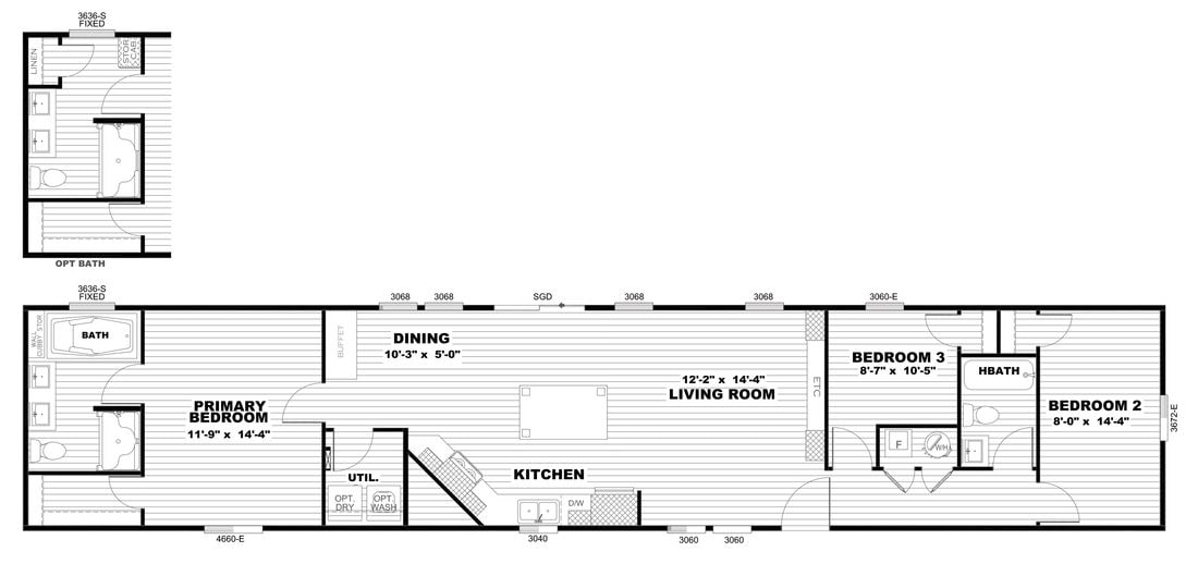 Floor plan for Resolution 16763J