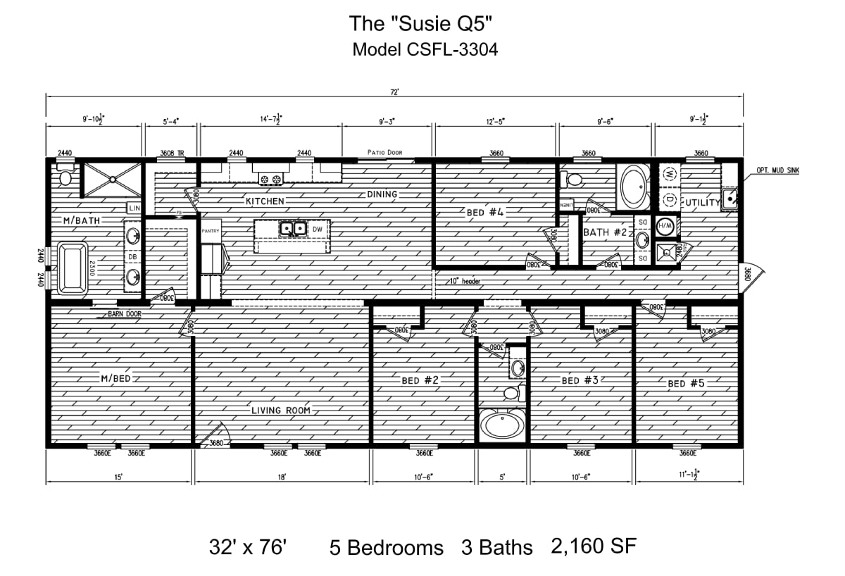 Floor plan for The Susie Q5