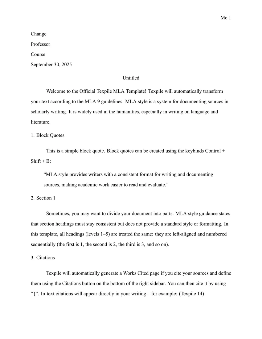 MLA (9th Edition) preview