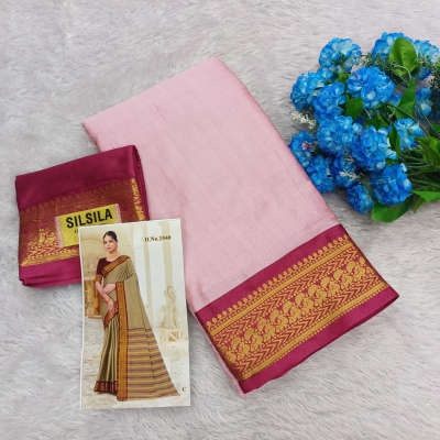 baby pink kalyani silk