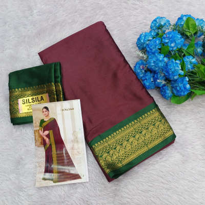 brown kalyani silk