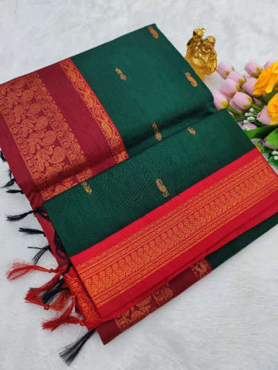 dark green kalyani cotton