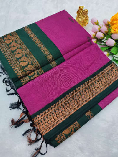 dark pink kalyani cotton