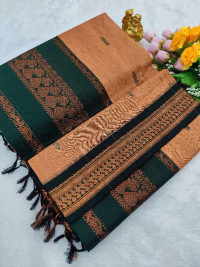 dark sandal kalyani cotton