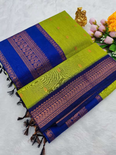 light green kalyani cotton