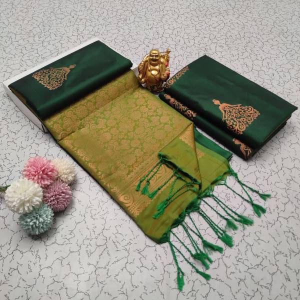 light green soft silk saree