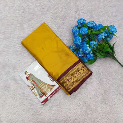 light yellow kalyani silk