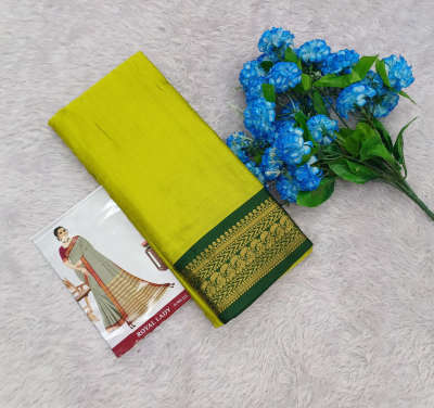 lime green kalyani silk