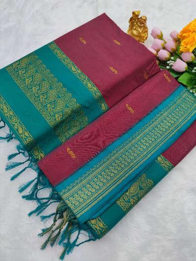 maroon kalyani cotton