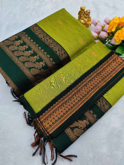 meganthi green kalyani cotton