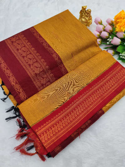 mustard yellow kalyani cotton