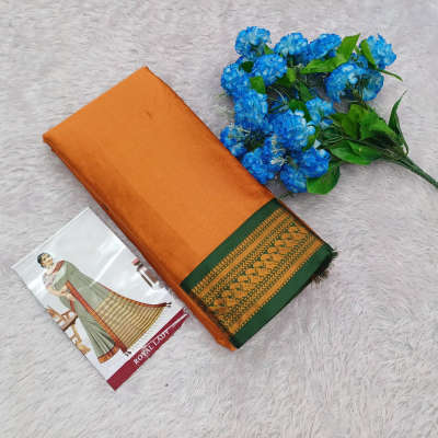 orange kalyani silk