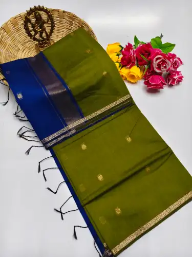 light green maheswari cotton saree