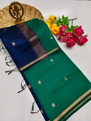 light green maheswari cotton saree