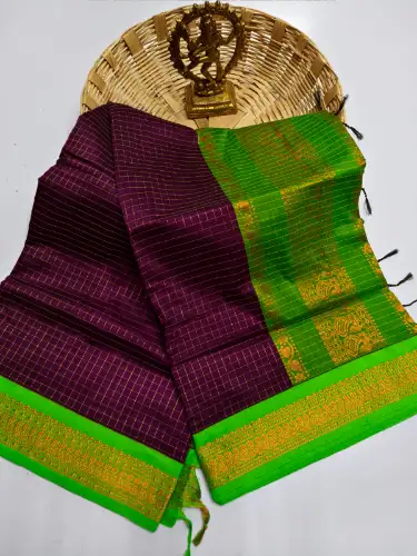 wine color premium kalyani cotton saree