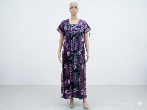 purple with white disign 