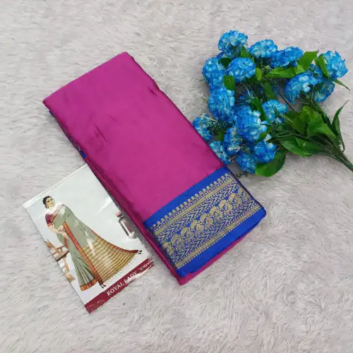 kalyani silk pink colour saree 