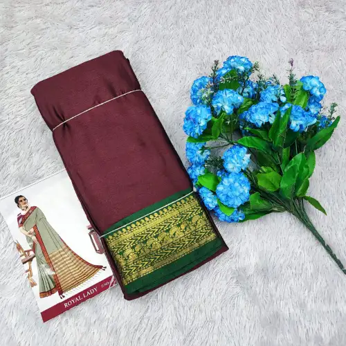 kalyani silk brown saree 