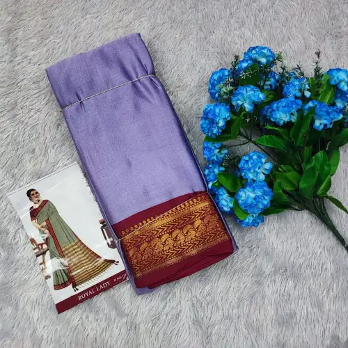  kalyani silk purple saree 