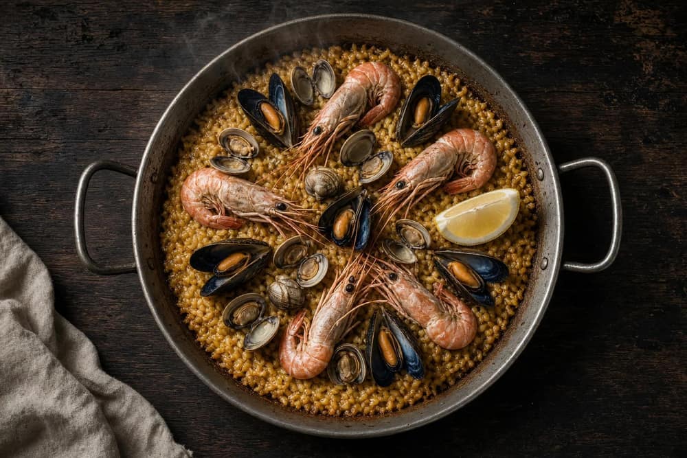 Paella de marisco