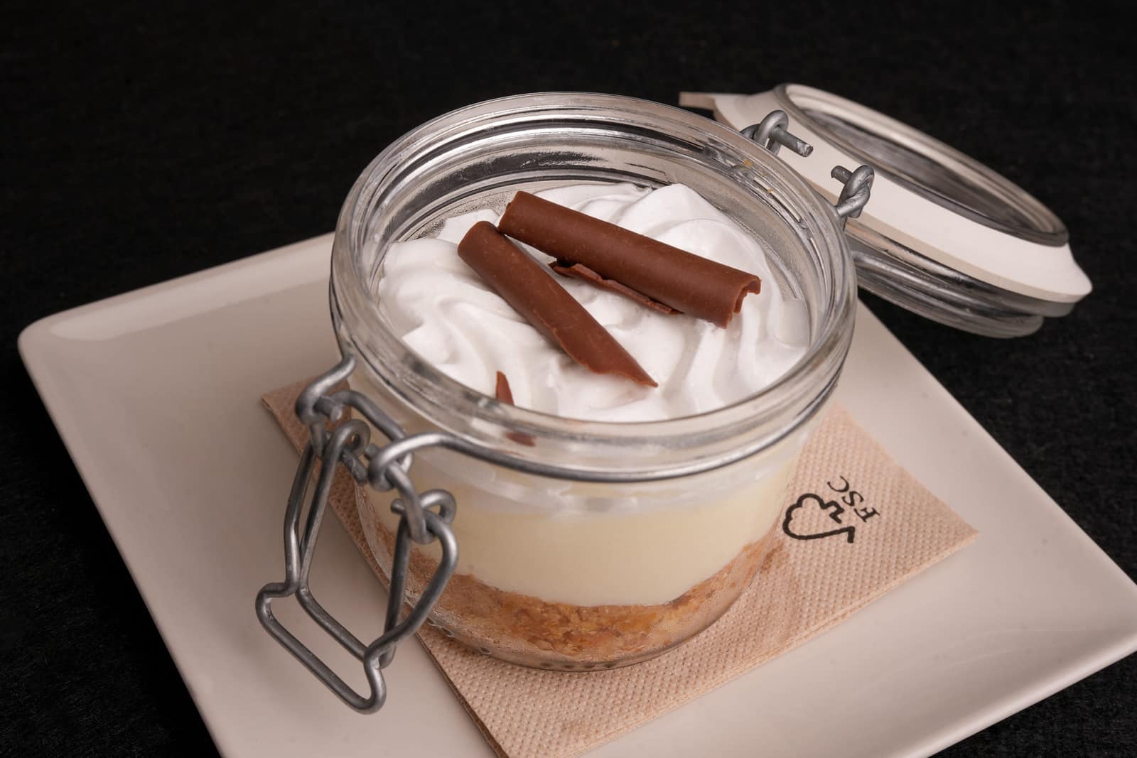 Postre en tarro