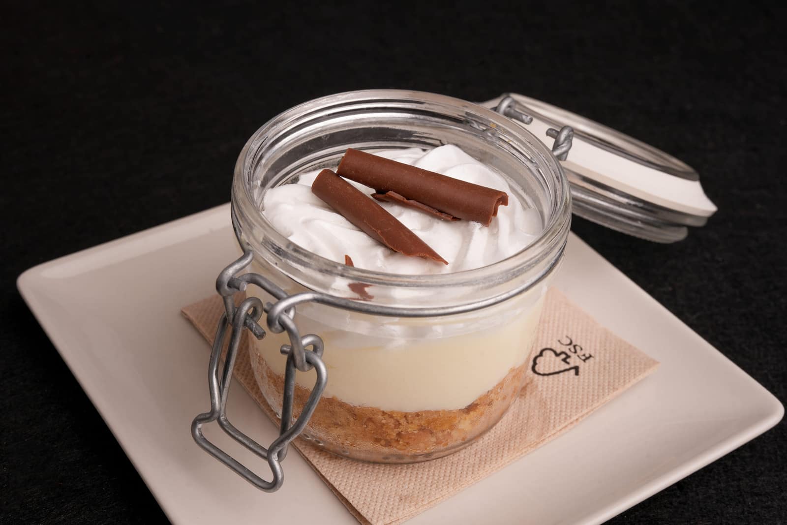 Postre en tarro
