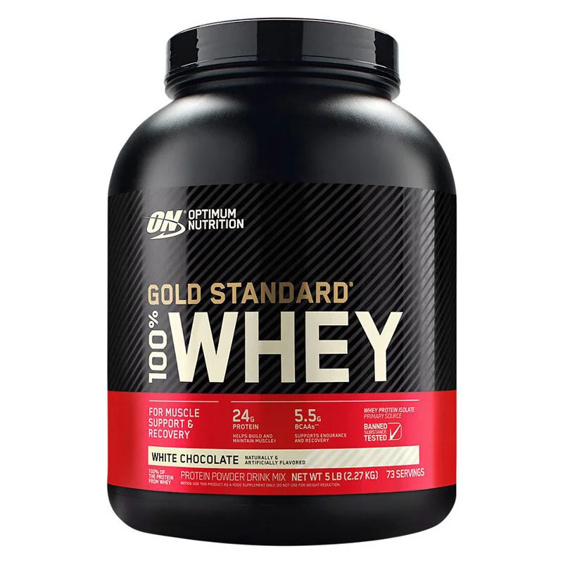 Optimum Nutrition Gold Standard 100% Whey protein powder container
