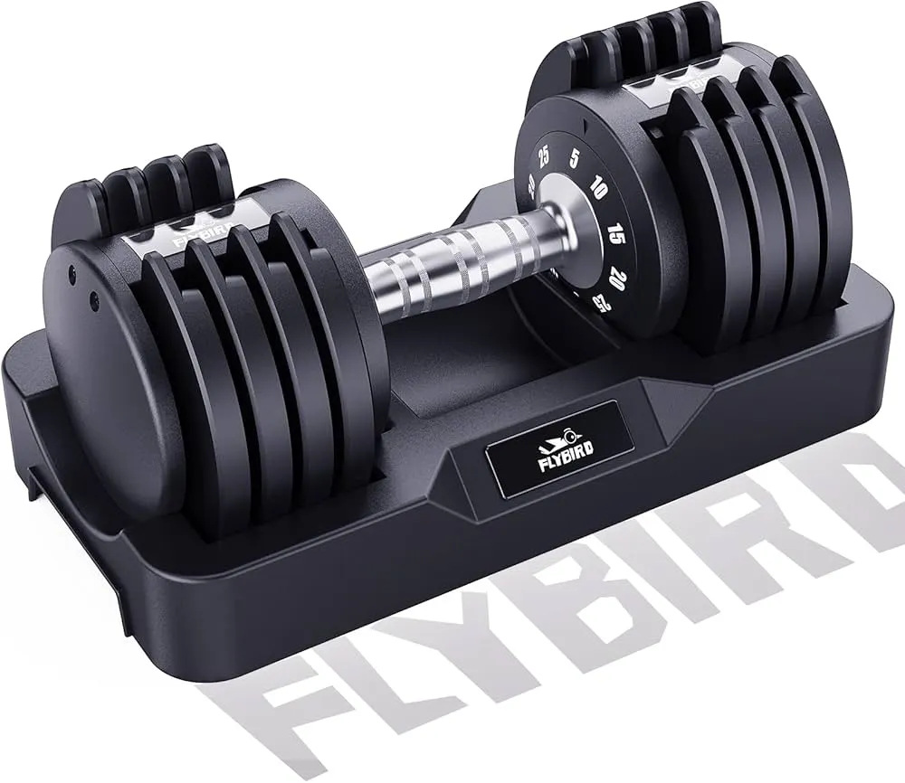 Flybird Adjustable Dumbbells 25 lb Set