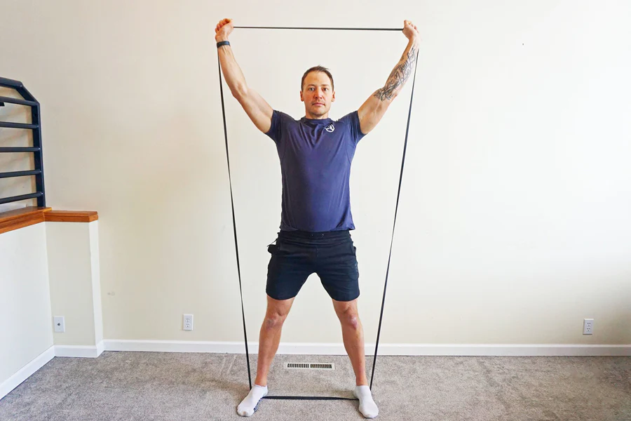 Resistance Band Shoulder Press Image