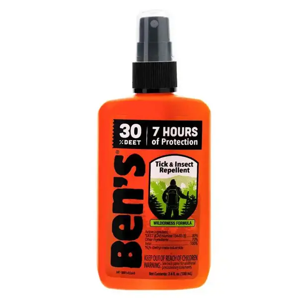 Best Mosquito Repellent for Hiking: Ben’s 30% DEET Tick & Insect Repellent Spray