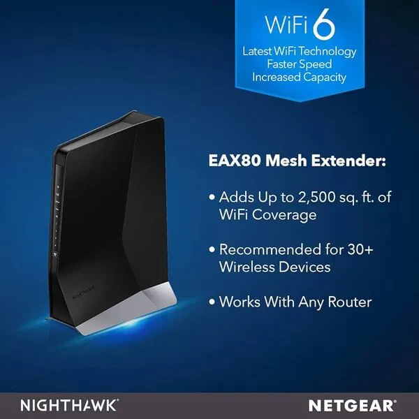 Netgear Nighthawk EAX80: Whole-Home Coverage with Serious Speed