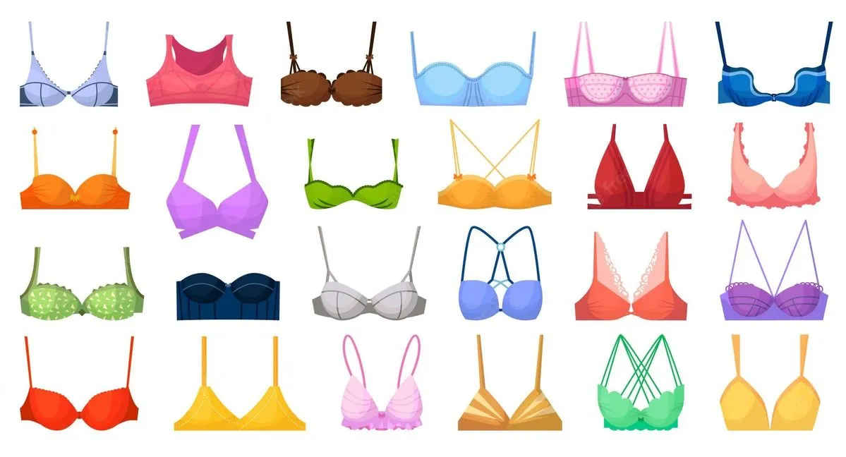 Different Bra Illustrations